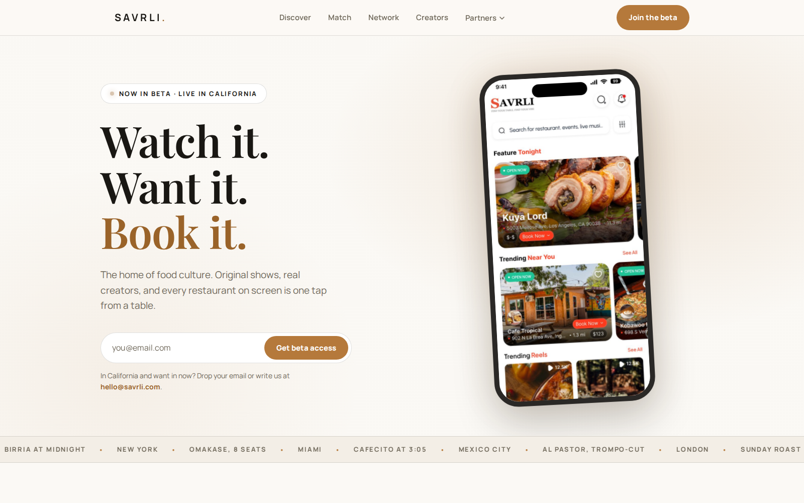 Savrli homepage screenshot